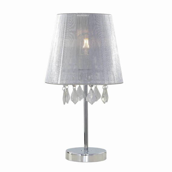Lampa stołowa Mona LP-5005/1TS srebrna Light Prestige